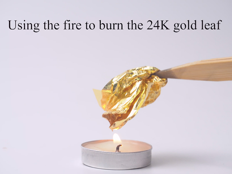 الفرق بين 24K أوراق الذهب الخالص وأوراق الذهب المقلدة